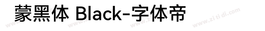 鸿蒙黑体 Black字体转换